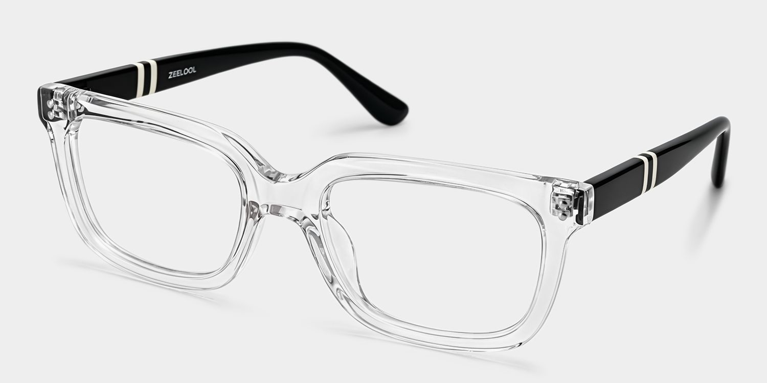 Shop Fern Clear Rectangle Eyeglasses for Men | ZEELOOL3