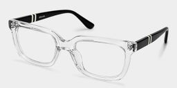 Fern Clear Rectangle Glasses3
