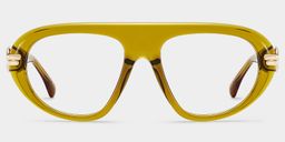 Aveline Brown Aviator Glasses0