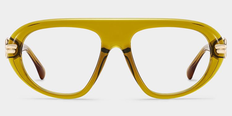 Aveline Brown Aviator Glasses