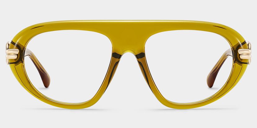 Aveline Brown Aviator Glasses