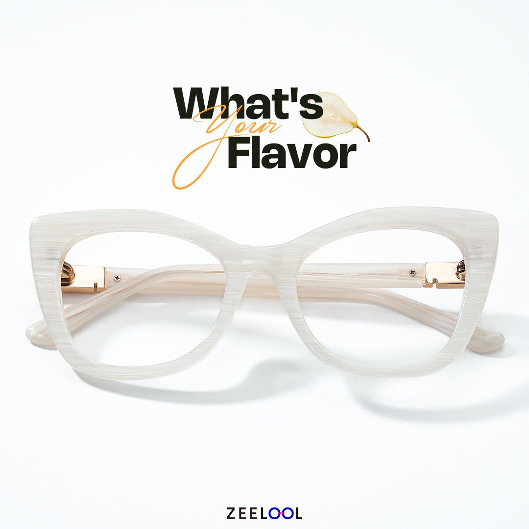 Vela Cateye White Designer Glasses on Sale | Zeelool4