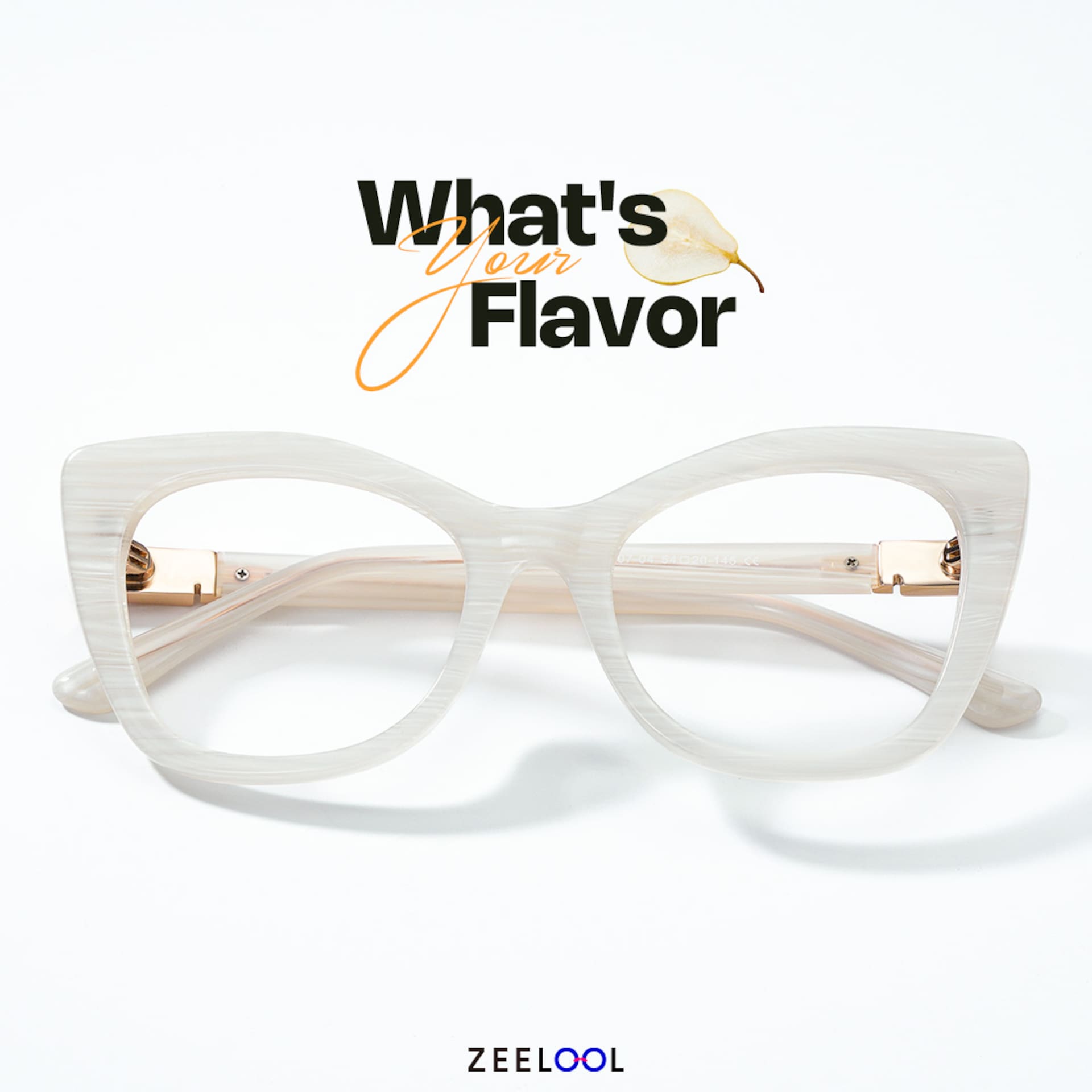 Vela Cateye White Designer Glasses on Sale | Zeelool4