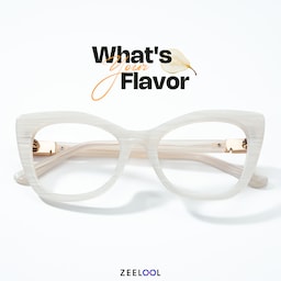 Vela Cateye White Glasses4