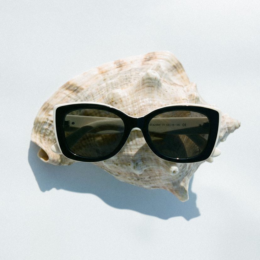 Rosie Black White Butterfly Sunglasses