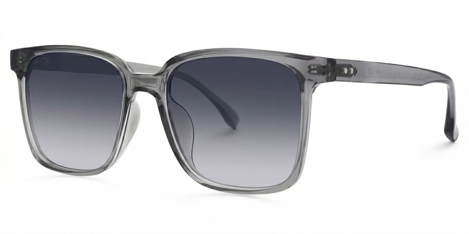 Contreras Square Gray Glasses | Zeelool Glasses1