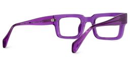 Glaucia Square Purple Glasses3