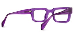 Glaucia Square Purple Glasses3