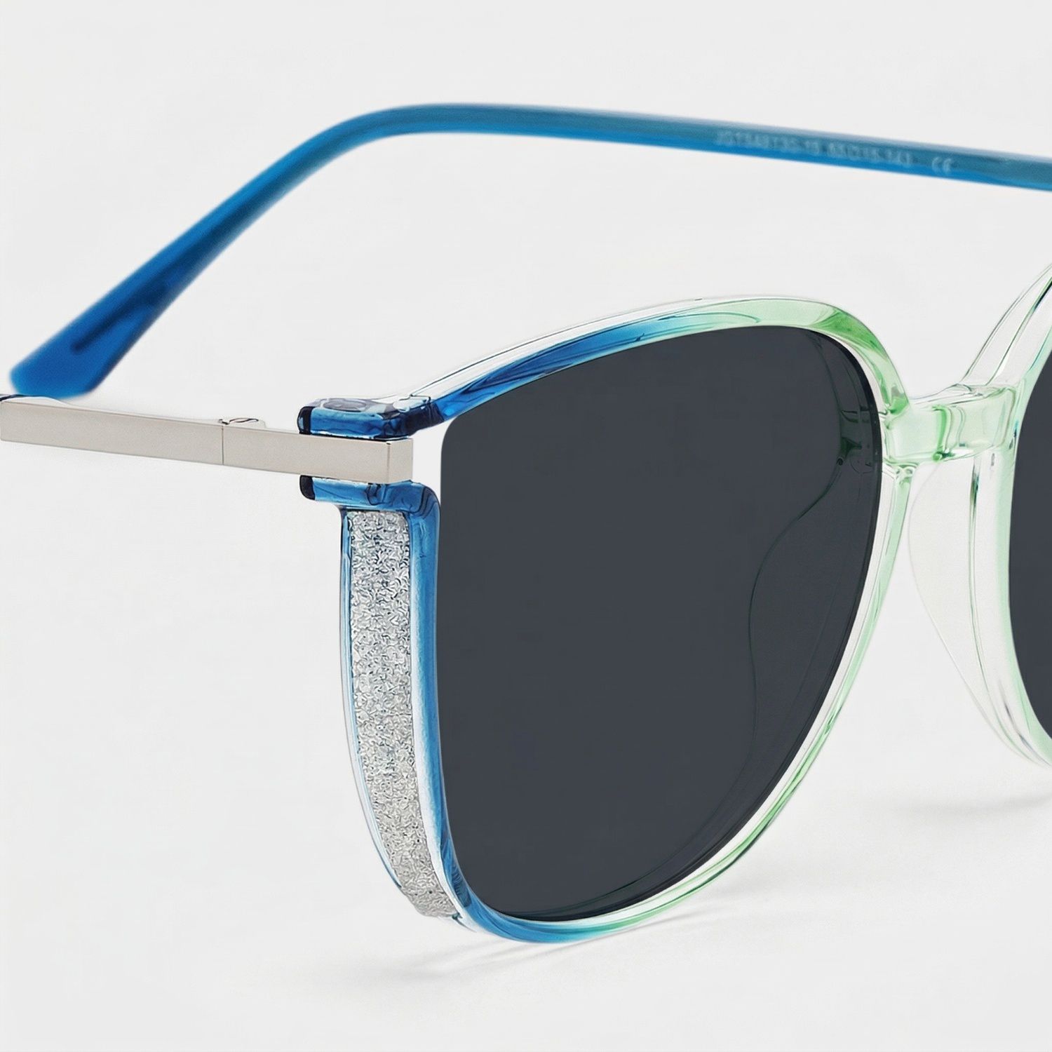 Rodz Square Blue-Green Prescription Sunglasses | ZEELOOL4