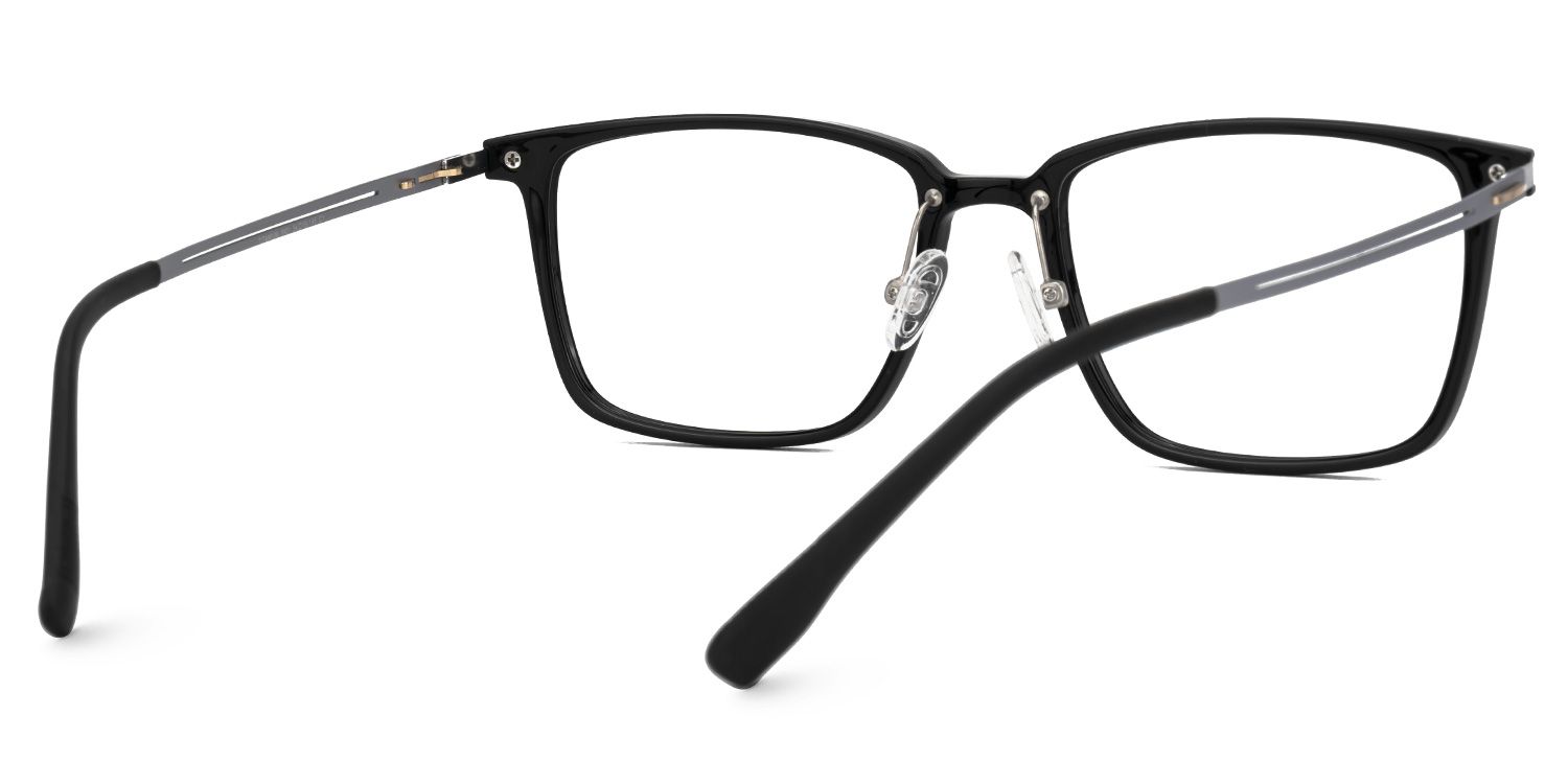 Black Ivonne Rectangle Frame Eyeglasses | Zeelool3