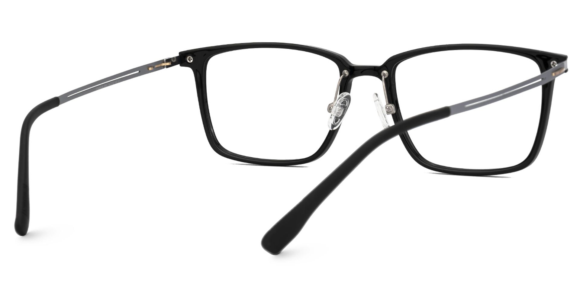 Black Ivonne Rectangle Frame Eyeglasses | Zeelool3