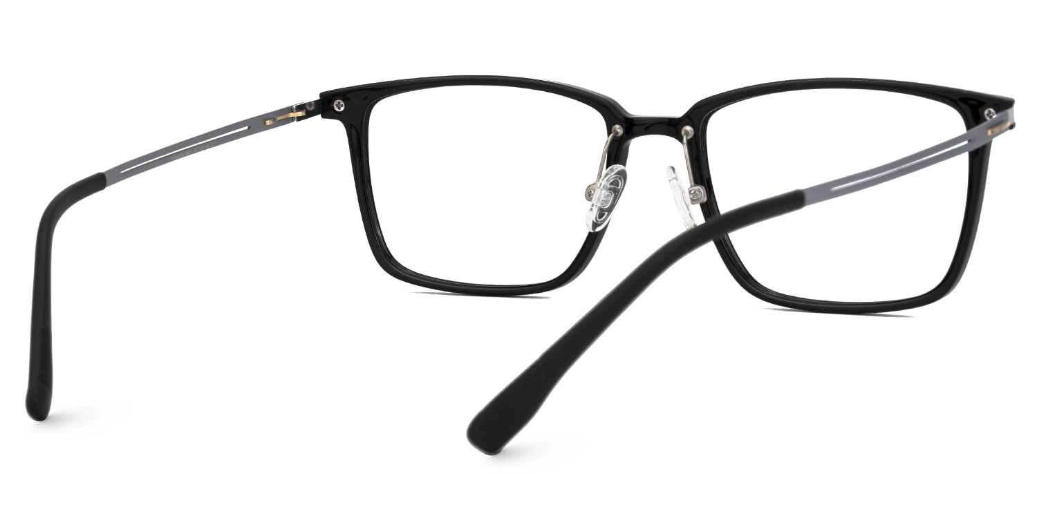 Ivonne Rectangle Black Glasses3