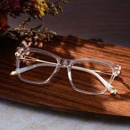 Amelia Cat eye Clear Glasses1