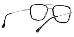 Nayeli Aviator Black-Silver Glasses4