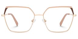 Emelia Geometric Pink Glasses0