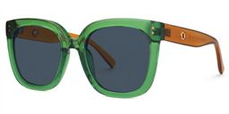 Ebony Square Green Glasses1