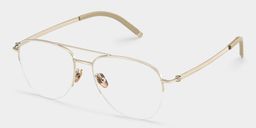 Grayson Light Gold Aviator Glasses3