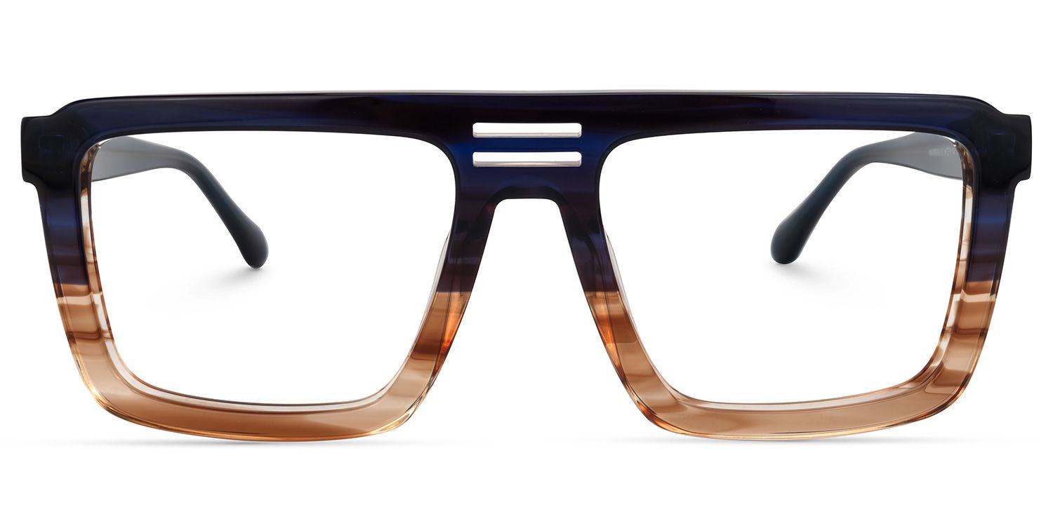 Yamilex Square Two-Tone Glasses | Zeelool Glasses0