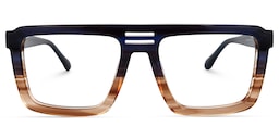 Yamilex Square Two-Tone Glasses0