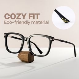 Kenny Black Square Glasses0