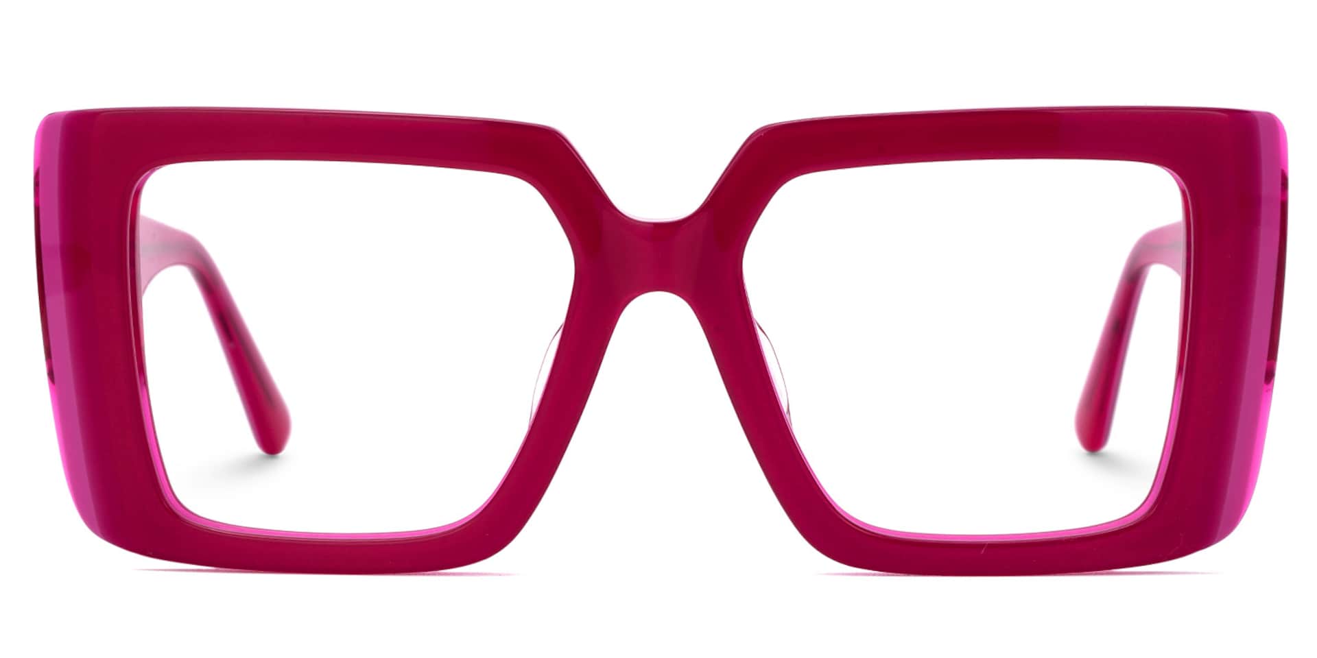 Parris Bright Red Eyeglasses in Rectangle Frames0