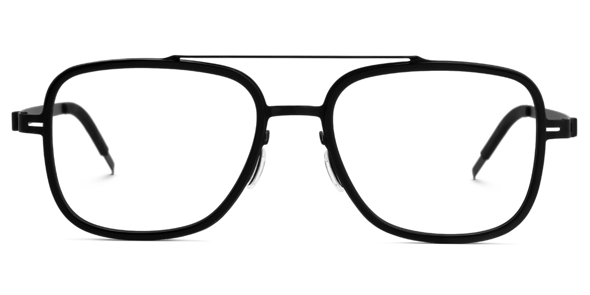 Aviator Sharonica Black Color Frame Glasses | Zeelool0