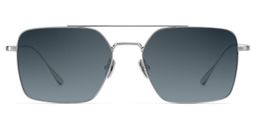 Jensen Aviator Silver Sunglasses0