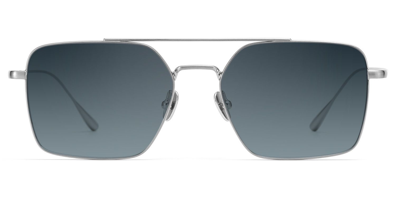 Jensen Aviator Silver Sunglasses for Women & Men | ZEELOOL0