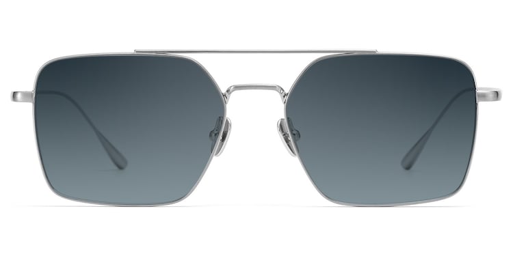 Jensen Aviator Silver Sunglasses