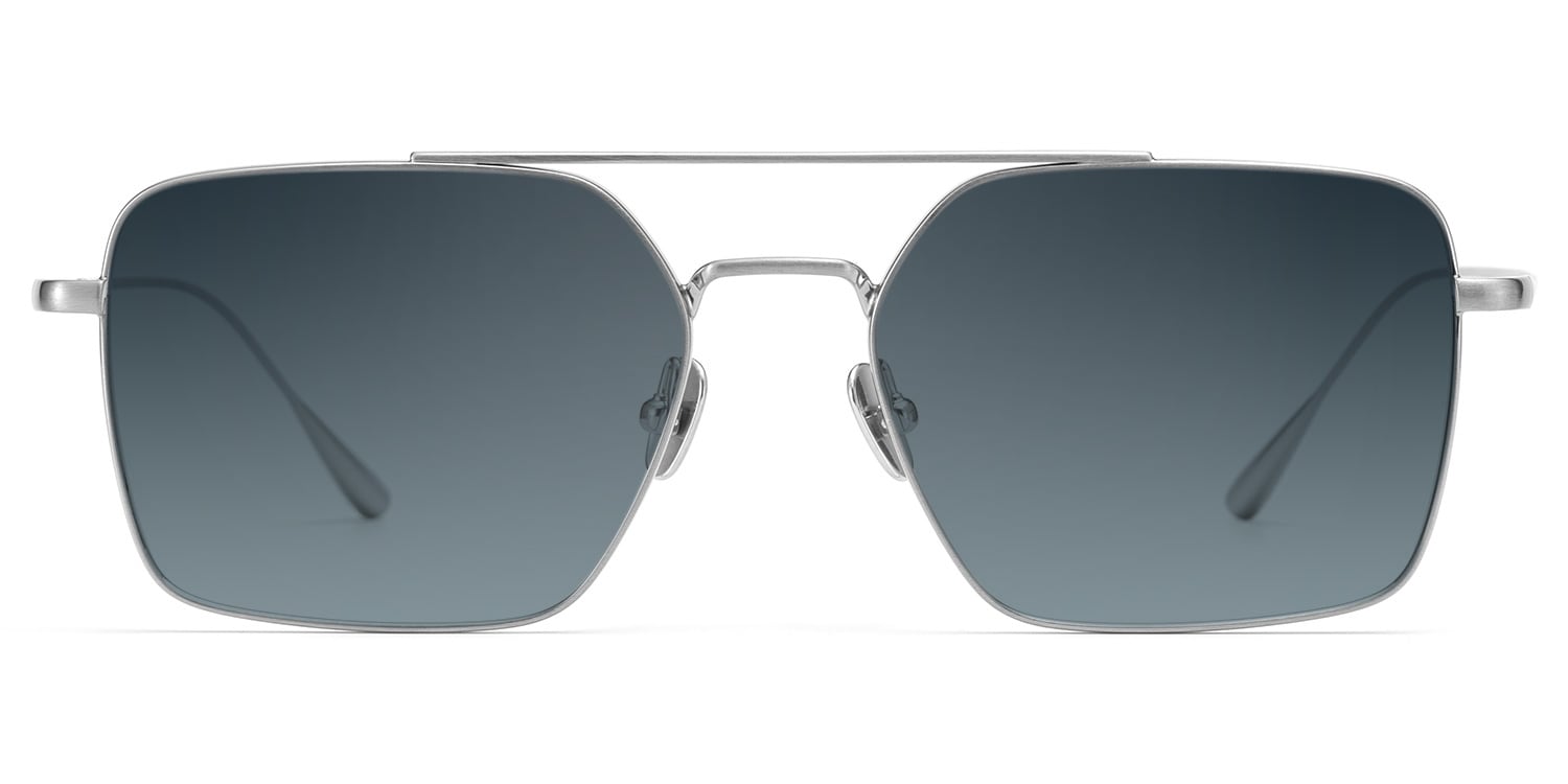 Jensen Aviator Silver Sunglasses