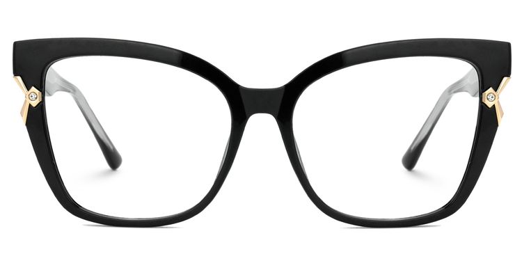 Nunnally Cateye Black Glasses