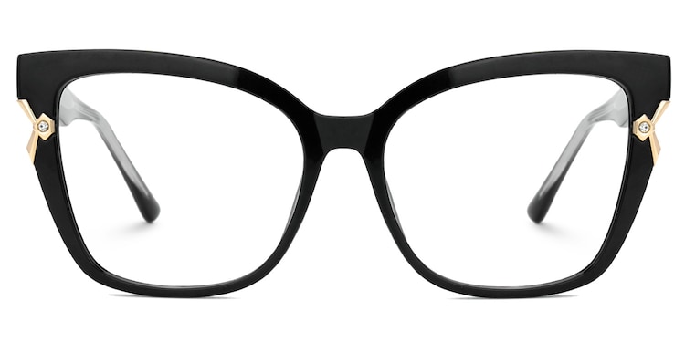 Nunnally Cateye Black Glasses