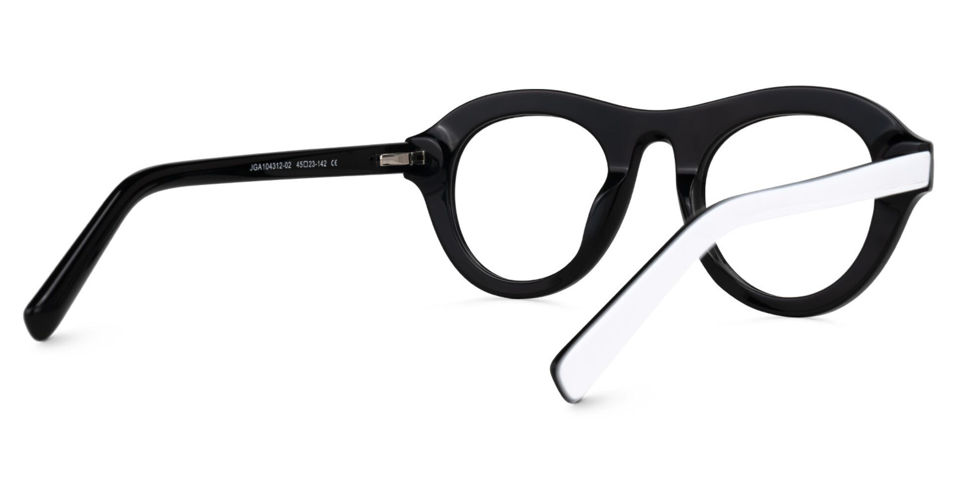 Round Milan White Glasses deals -Zeelool Glasses3