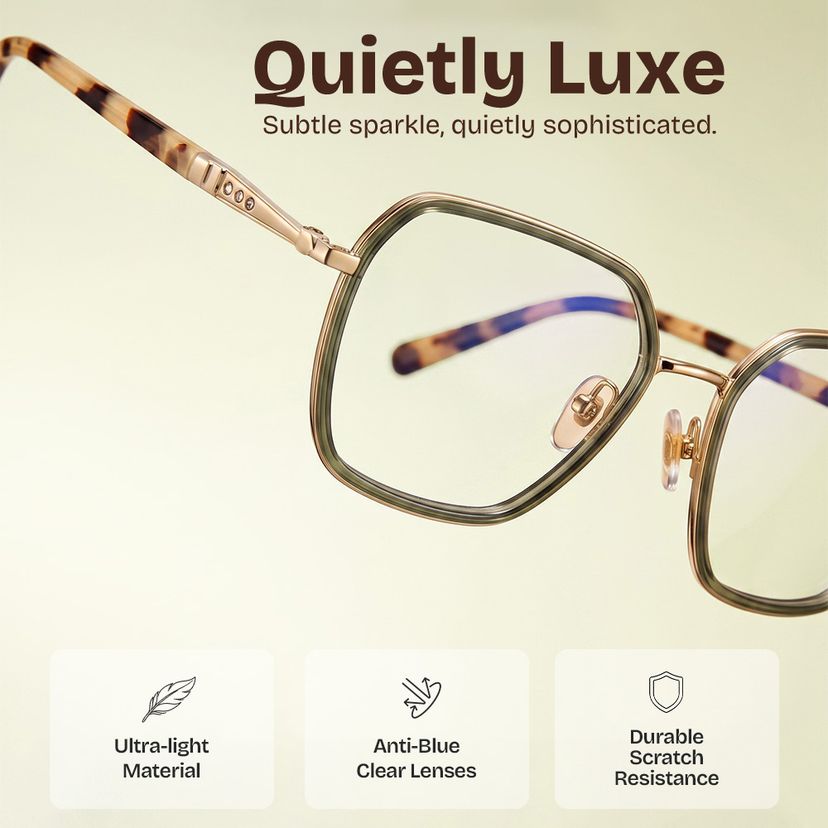 Sophie Green Geometric Glasses