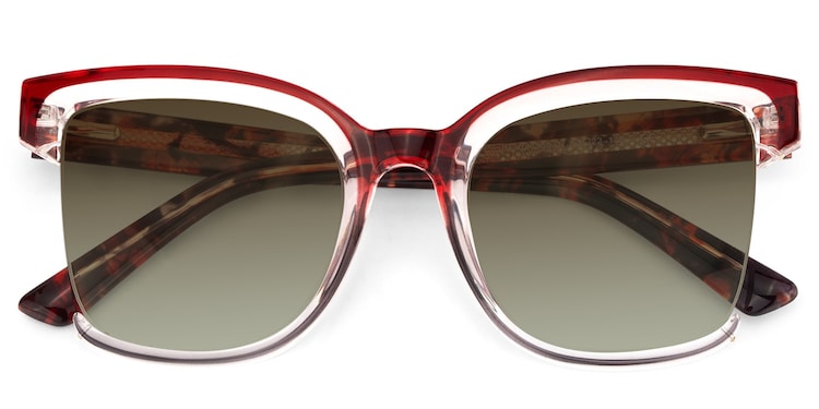 Cadogan Square Red Gray Sunglasses