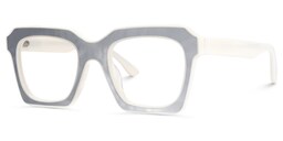Rochester Square White Glasses2