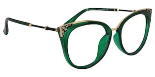 Dalton Cat Eye Dark Green Glasses2