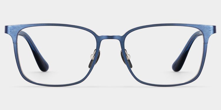 Aubrey Rectangle Blue Glasses