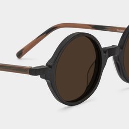 Otto Round Black Sunglasses4