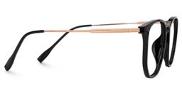 Bianca Geometric Black Glasses2