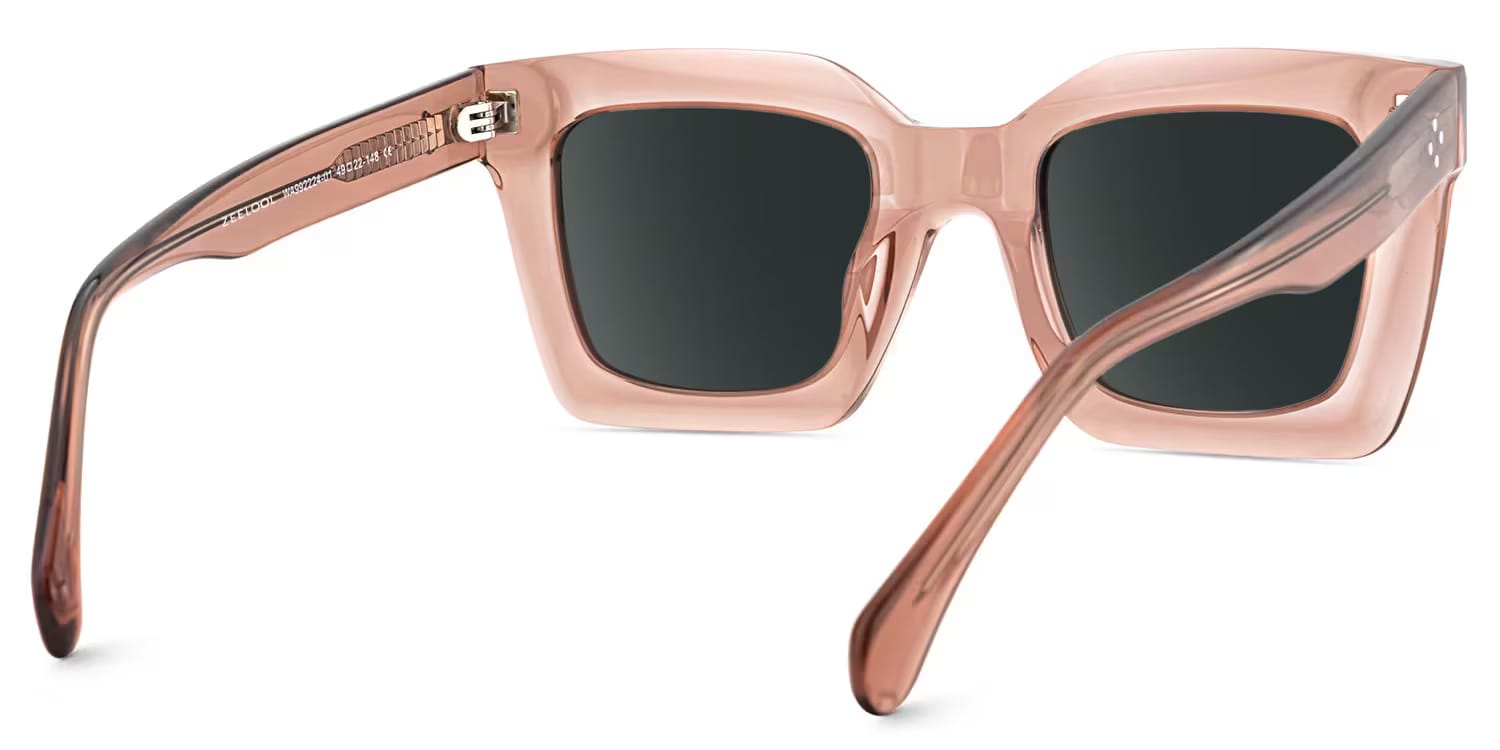 Lobo Square Champagne Sunglasses Frames4
