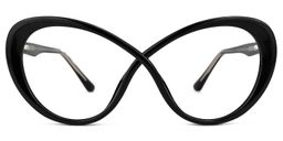 Chasidy Butterfly Black Glasses0