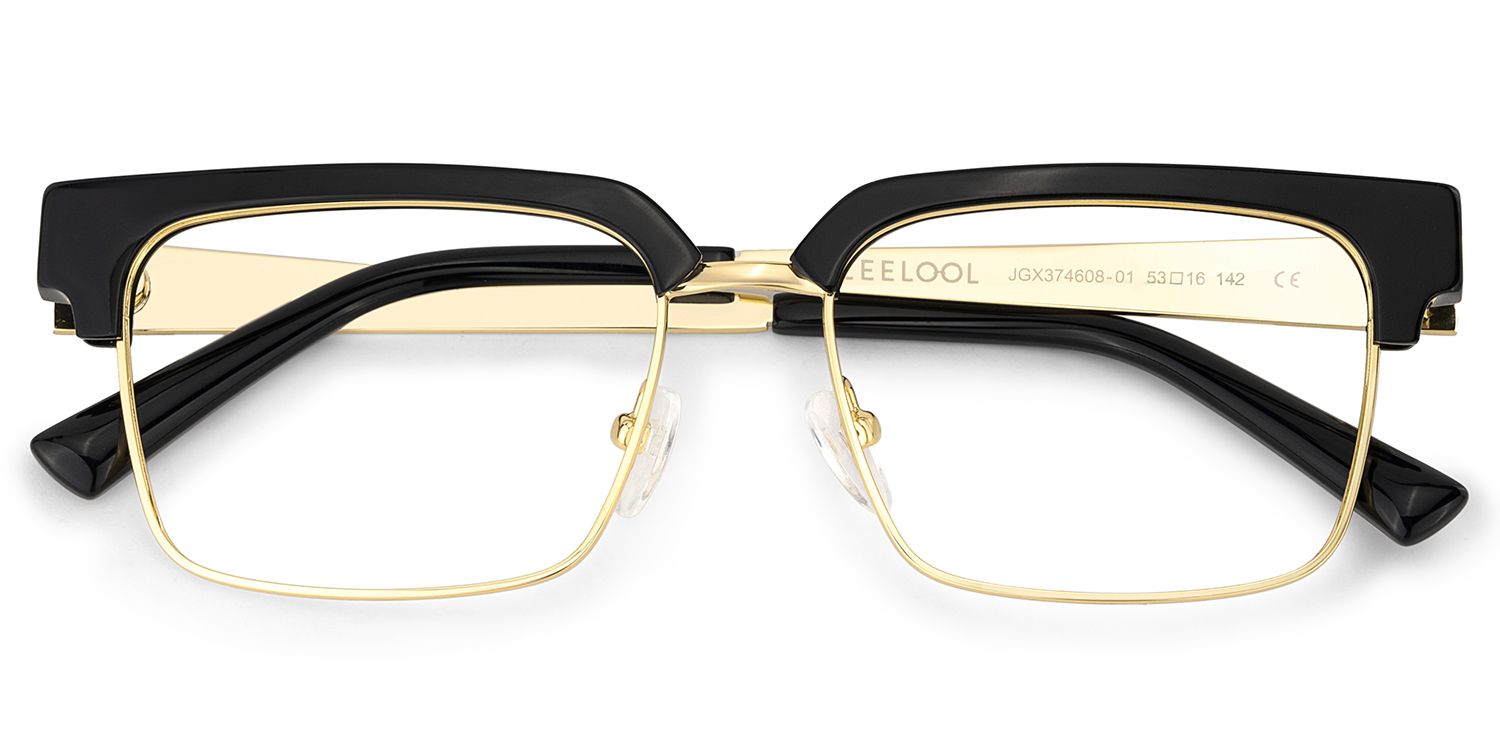 Black Browline Frame Glasses - Gerena on Sale | Zeelool2
