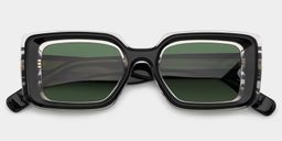 Eira Rectangle Black Polarized Sunglasses1