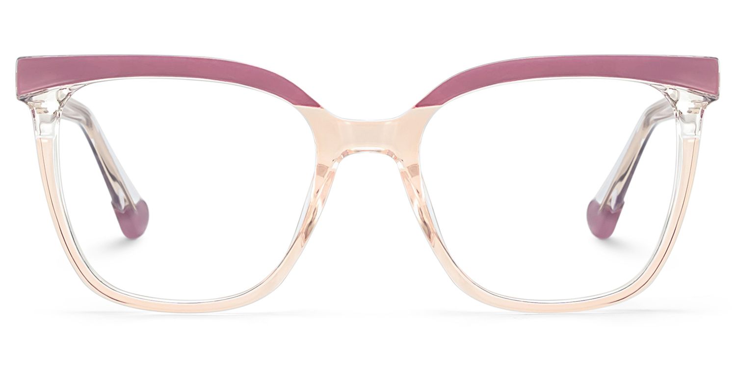 Square Tawana Purple Glasses deals -Zeelool Glasses