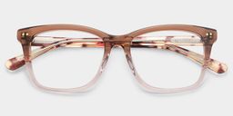 Layla Brown Square Glasses2