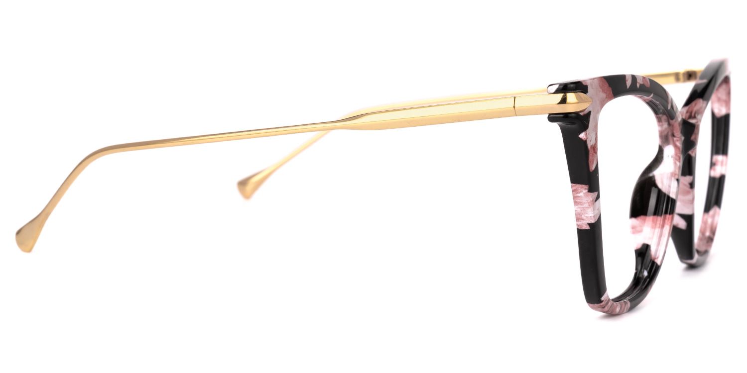 Hilary Butterfly Pink Floral Frame Eyeglasses | Zeelool2