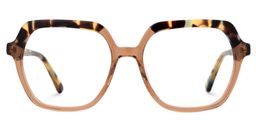 Janey Geometric Two-Tone Glasses0