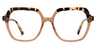 Janey Geometric Two-Tone Glasses0