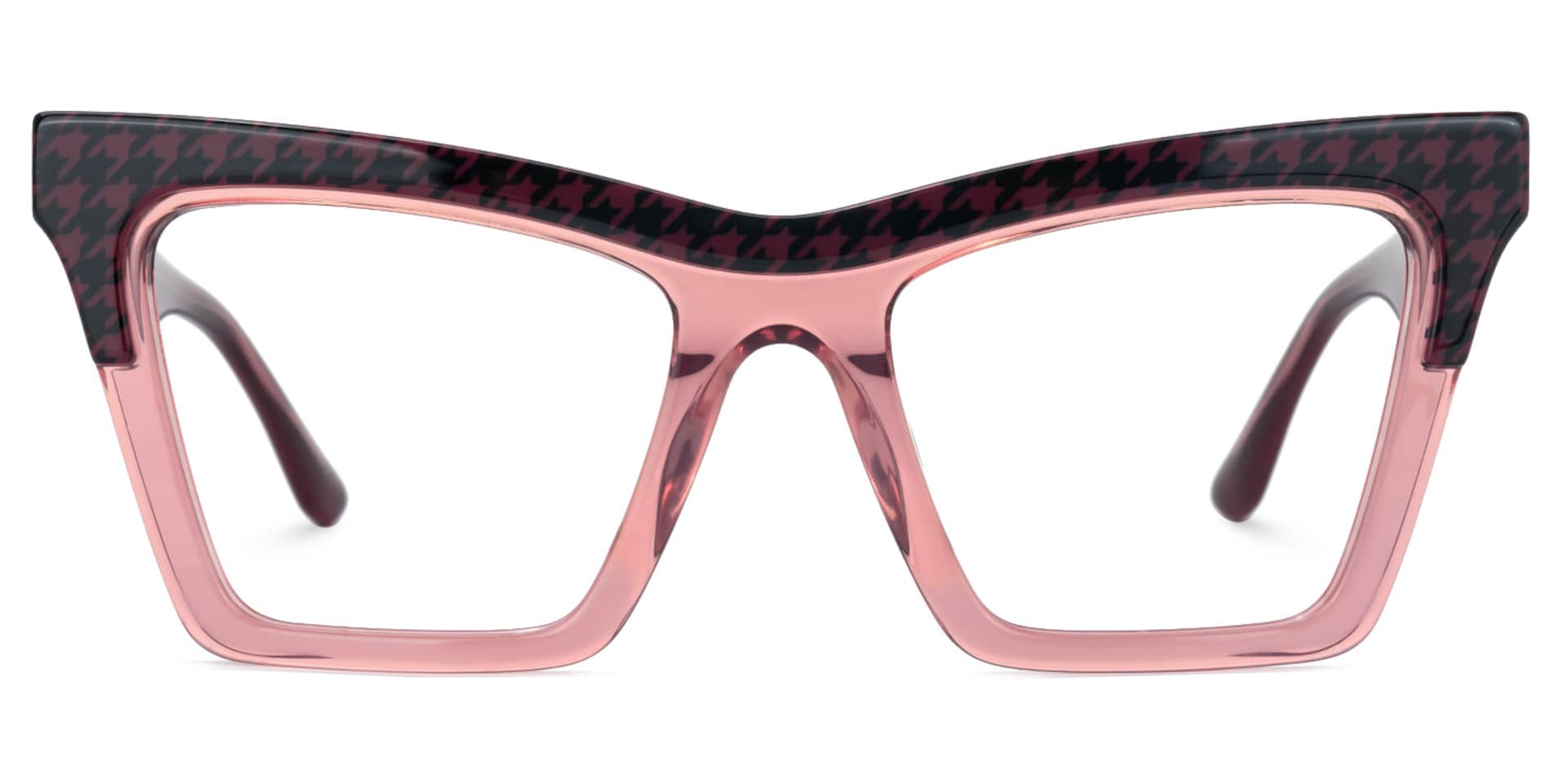 Jaclyn Designer Eyeglasses in Cateye Red Frame0
